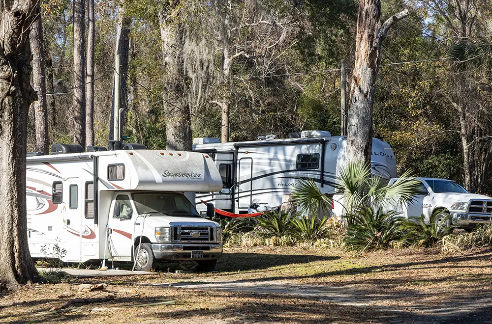park-amenities rv in a rv park