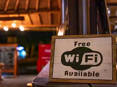 free wifi sign